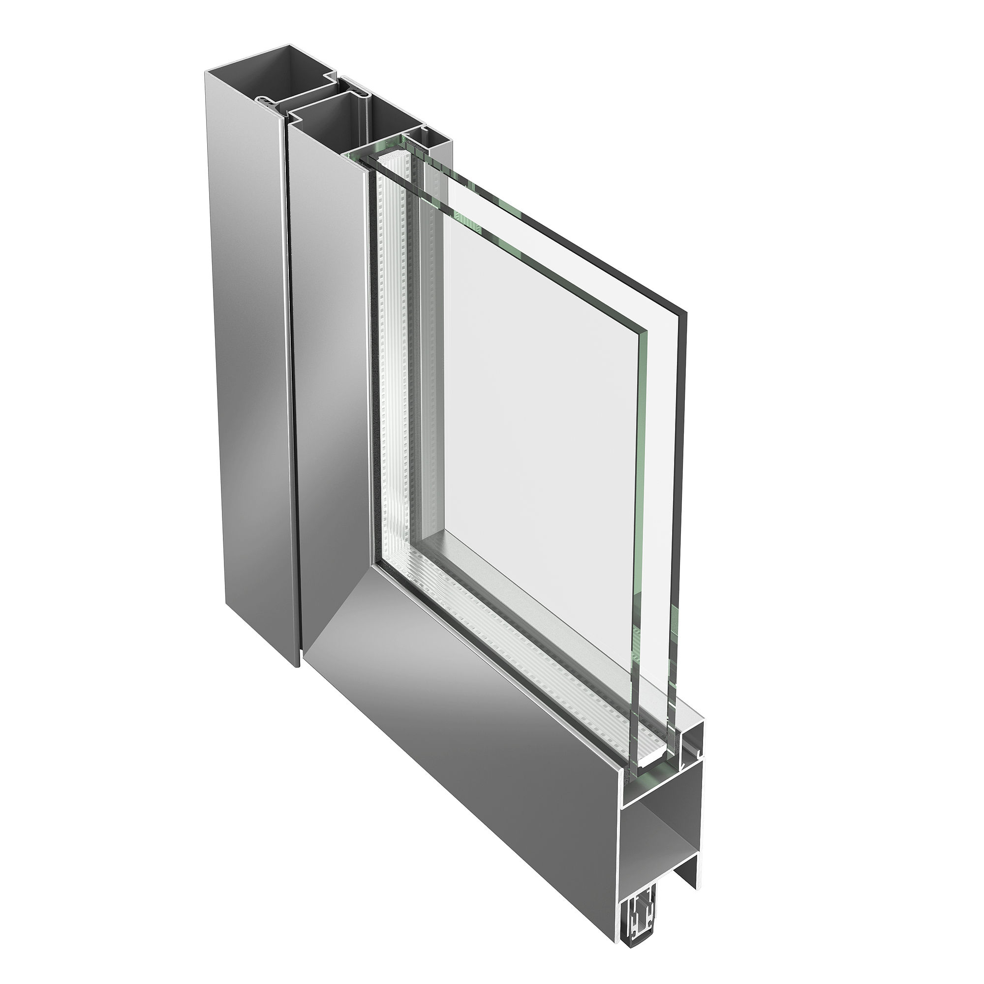 Doors without Heat Insulation from Steel Profile
